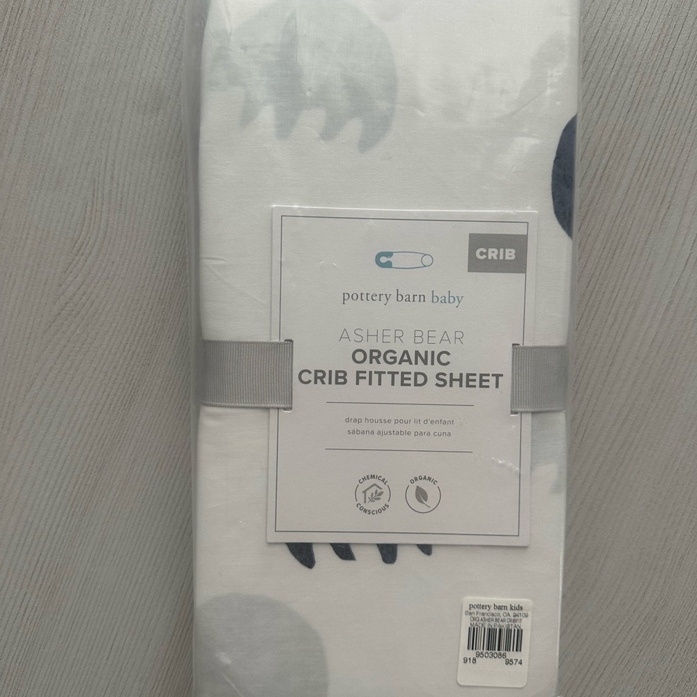 Pottery Barn Baby Organic Crib Fitted Sheet